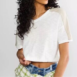 Buckle Fitz + Edi Color Block Cropped Tee size xs